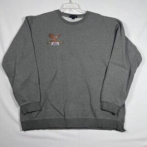 Mens XL USA Tools Eagle Logo Embroidered‎ Gray Sweatshirt Pullover Workwear
